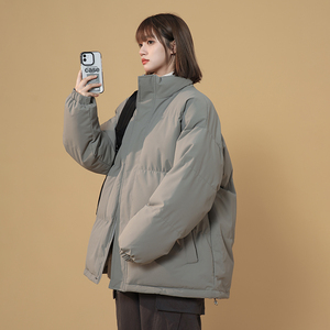 XZ409-1-MY01-P108  立领棉衣棉袄宽松大码加厚棉服外套（控148）图片