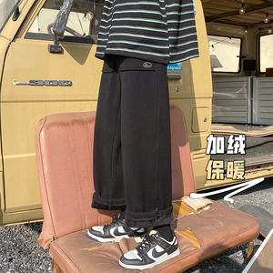XZ409-1-K545-P55 秋冬新款加绒加厚休闲宽松运动裤图片