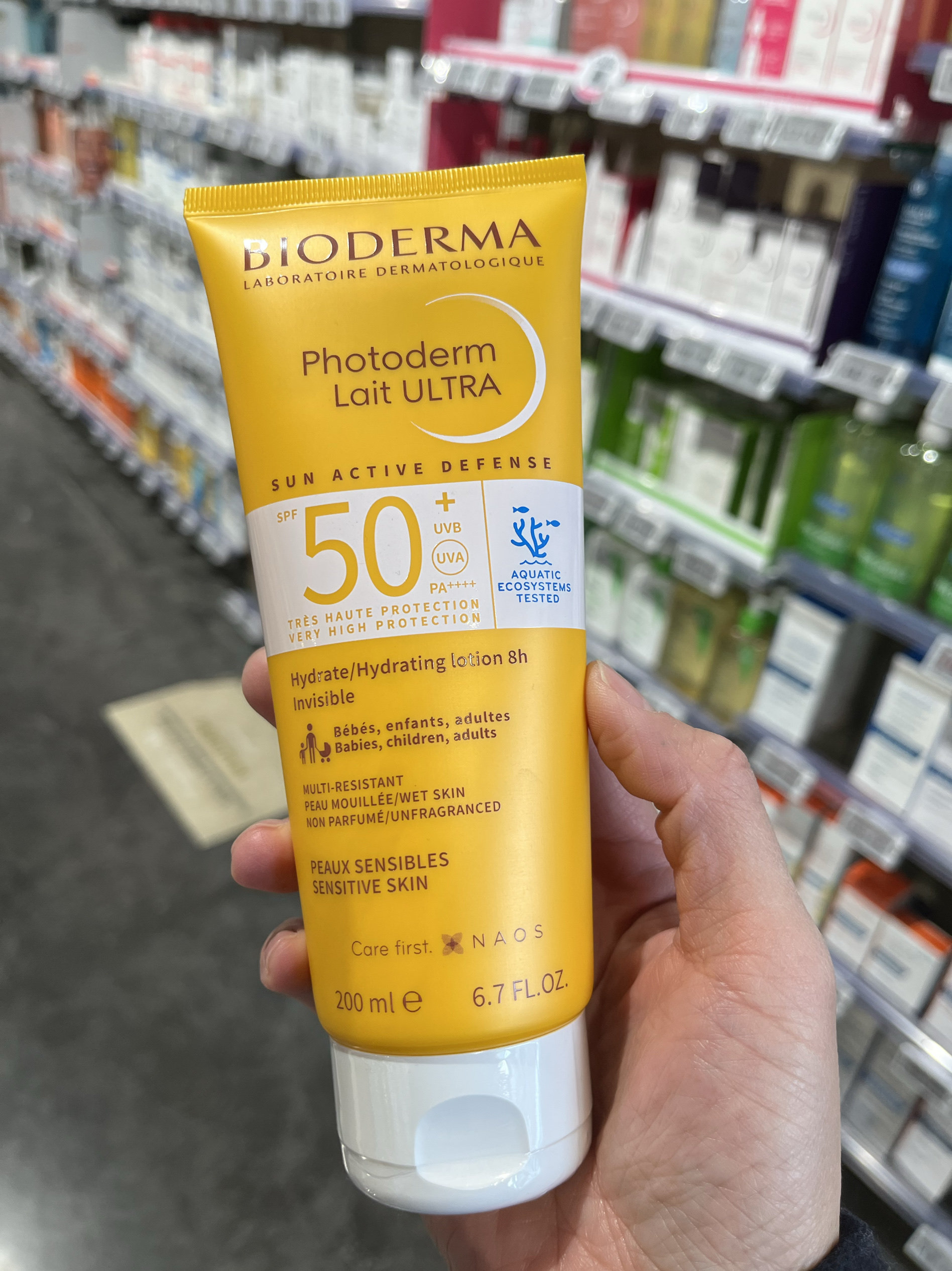 法国本土版Bioderma贝德玛皙颜倍护防护乳防晒隔离霜200ml SPF50+