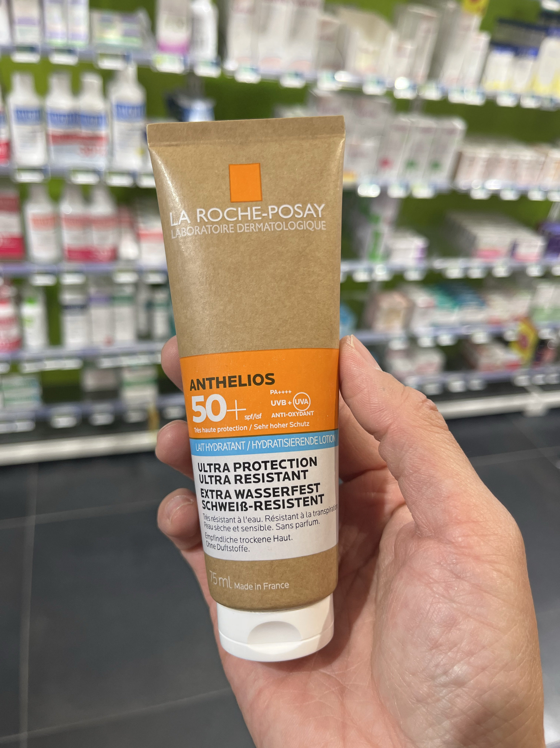 法国本土版LRP理肤泉极限特护清透防晒乳霜75ml/250mlSPF50+