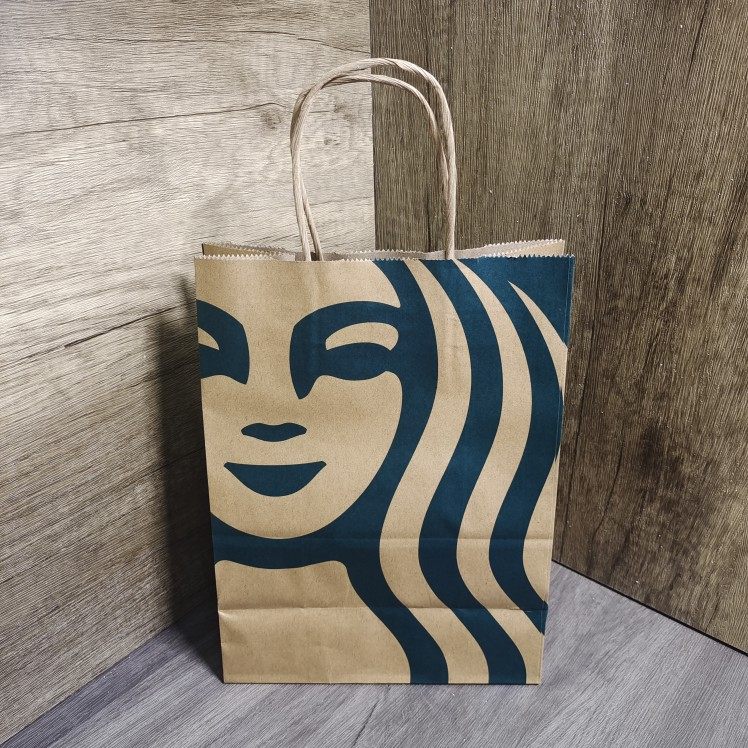 星巴克纸袋手抽袋咖啡袋纸手提袋礼物纸袋