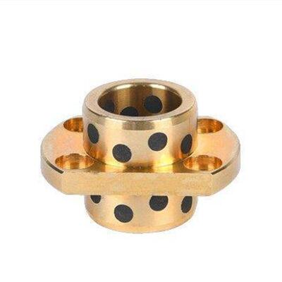 中间H法兰MPCTZ8 10 12 16 20 25 30 35 40 50法兰一体无油衬套