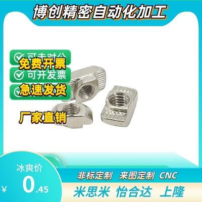 铝型材 T型滑块螺母 TNTB-20/30/40/45-M4 M5 M6 M8