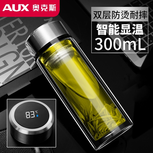 Стеклянная вместительная и большая чайная чашка для домашнего использования подходит для мужчин и женщин, прозрачный чай