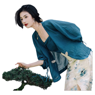 宋制汉服女款秋季唐装中国风女装夏改良古装新中式套装轻国风上衣