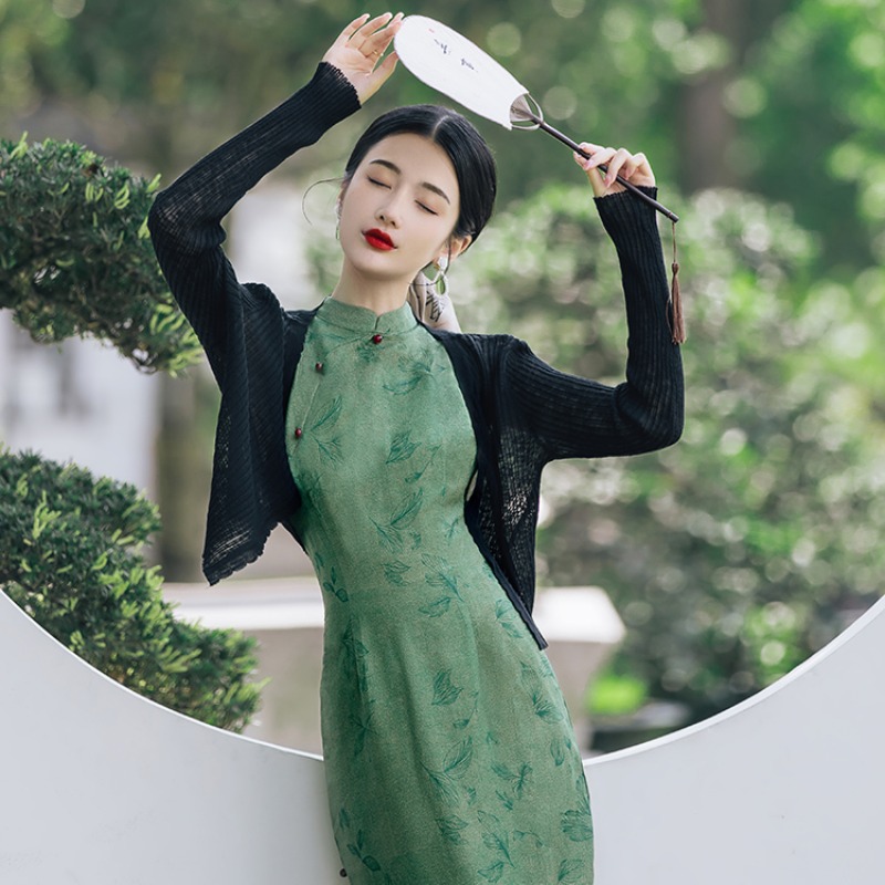 旗袍女秋季改良复古气质高端