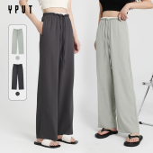 YHF214009C 女宽松直筒高腰垂感裤 YPUT休闲西装 裤
