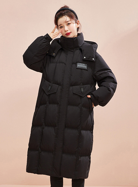 羽绒服女冬季长款长过膝2025新款东北极寒爆款流行外套YHG411501G
