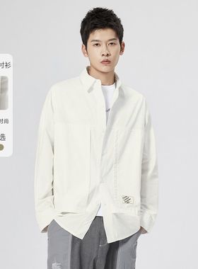 宽松夹克衬衫男春季新品休闲百搭上衣外套YHE121021A