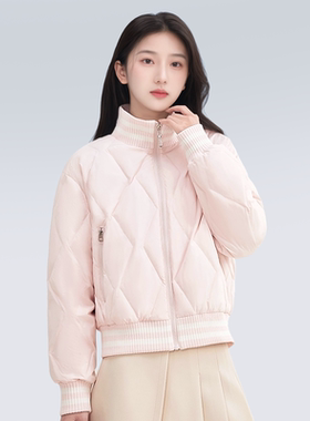 女士时尚休闲短款立领羽绒服YHF211604G