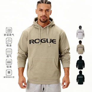 ROGUE运动连帽卫衣CF户外健身抓绒秋冬外套硬拉深蹲保暖服