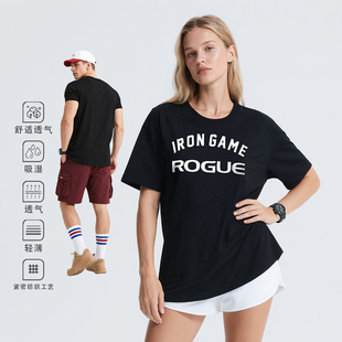 ROGUE男女IRONGAME轻薄运动短袖CROSSFIT撸铁深蹲硬拉ROGUE男女