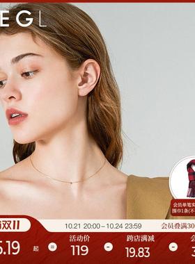 ZENGLIU925纯银细项链ins女精致简约锁骨轻奢小众冷淡风颈链颈饰