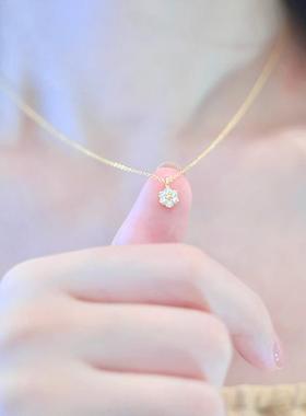 【Bloo·勿忘我花】日系初恋高级感项链小众吊坠原创送女友