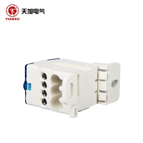 UKK80A单极分线盒接线端子一进六出导轨大电流家用220v零线并线器
