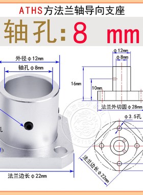 方法兰导向轴支座ATHS/LKH3/4/5/6/8/10/12/13/15/16/18/20/25/30