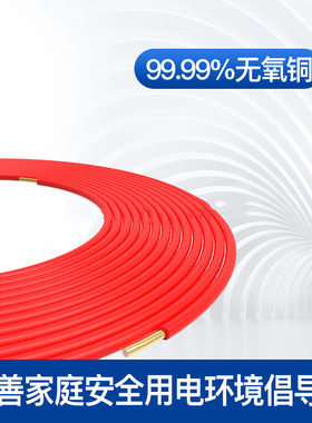 美国金貂阻燃电线1.52.546平方家装单股硬线七芯多股软线家用电线