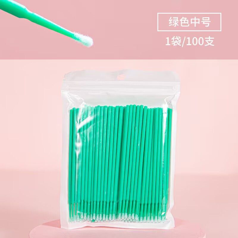一次性唇刷纳米棉签化妆用小细头擦眼线改妆清洁棒卸妆尖头棉签棒