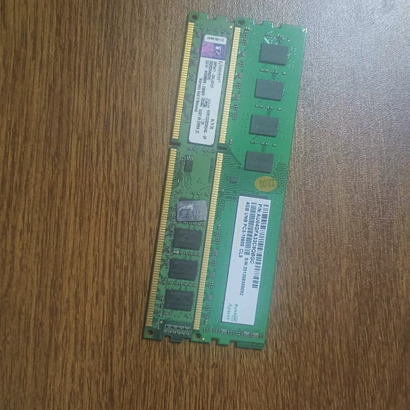 议价金士顿DDR3 4G内存条，台式机用，1333MHz，型号K维修