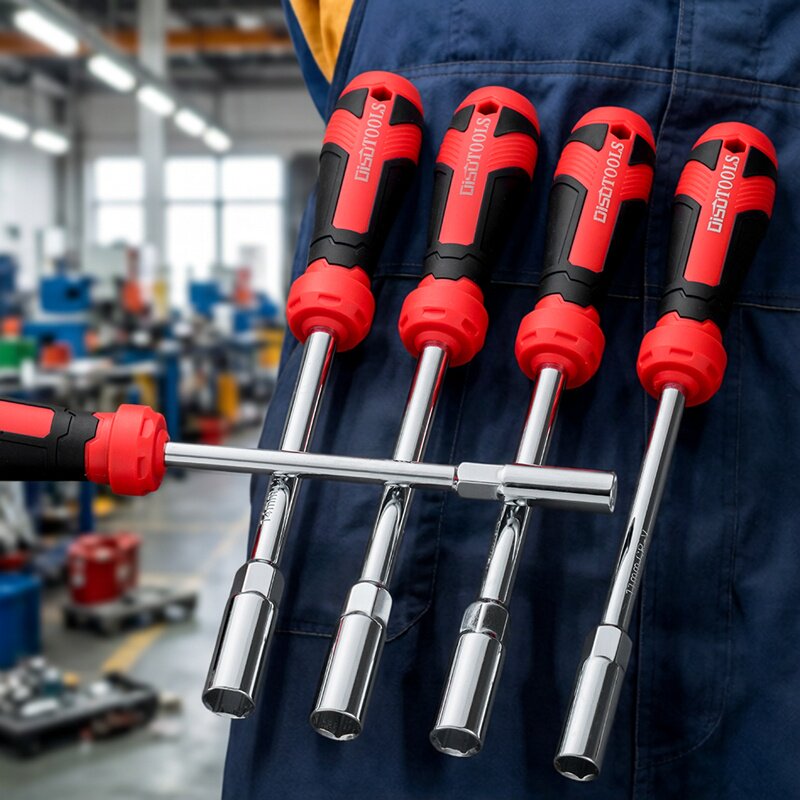 六角套筒螺丝刀公制英制螺母套筒扳手工具加长加深外六角套筒扳手