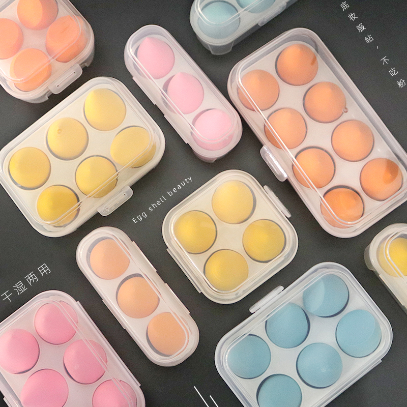 乔迟盒装干湿两用不吃粉化妆海绵