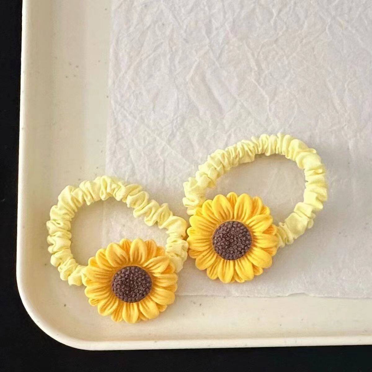 森系向日葵發圈超仙小清新