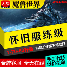 魔兽世界怀旧正式服代练升级1-70-80带打WLK团本装备坐骑声望站桩