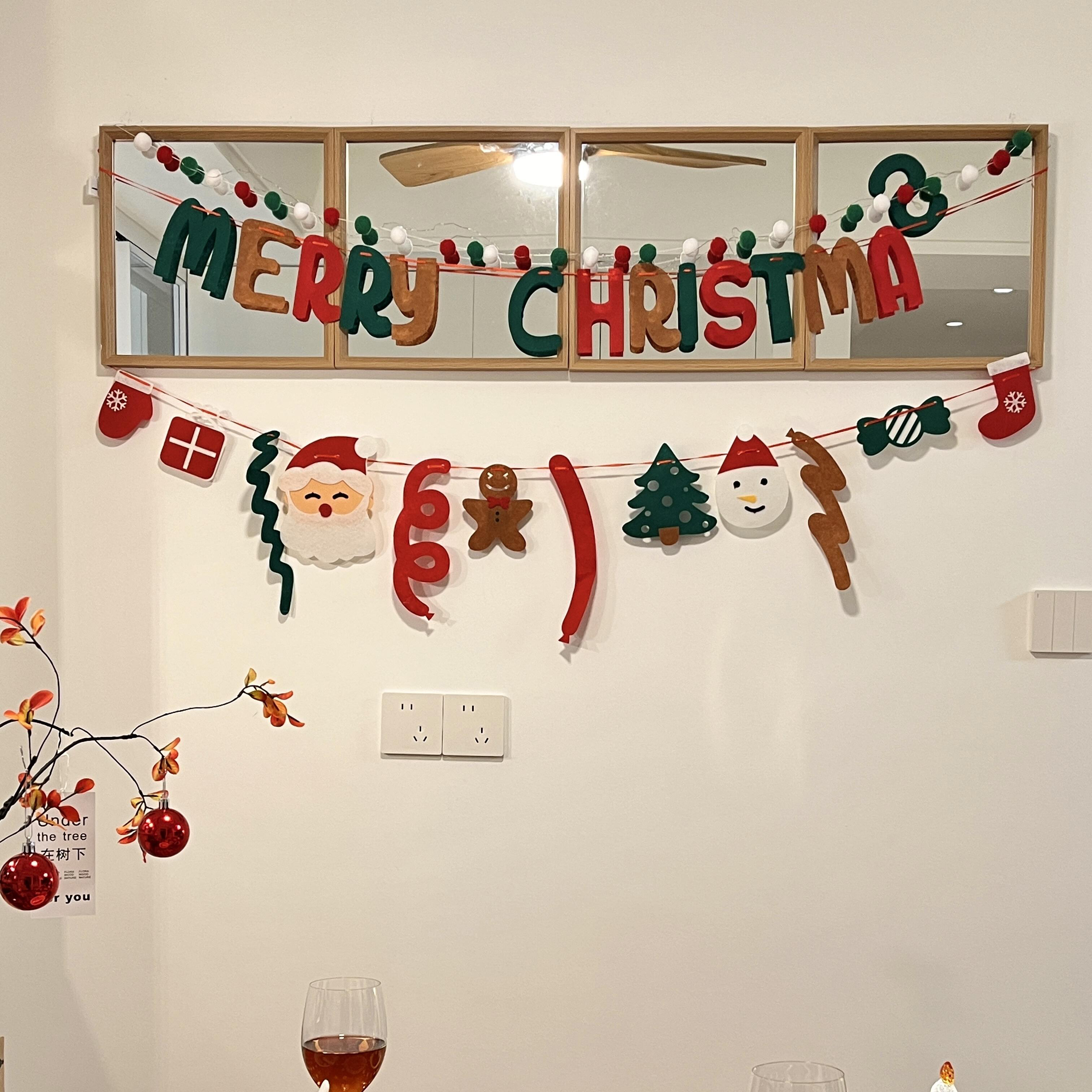 【圣诞装饰好物】圣诞装饰拉旗