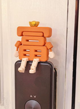 吉福3D立体摆件智能门锁装饰