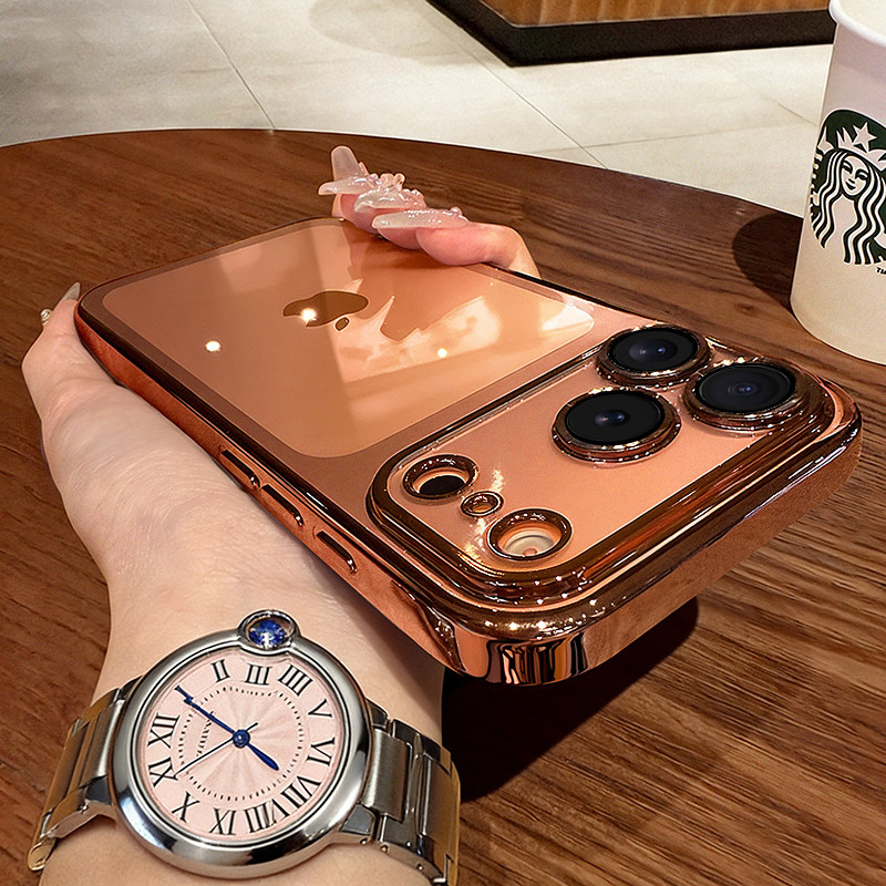 适用苹果17pro手机壳透明抗黄变