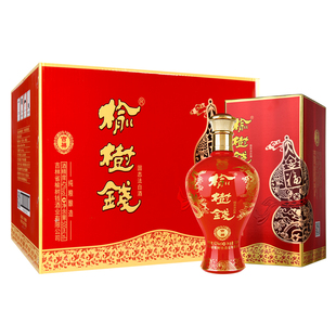 榆树钱酒吉祥42度 浓香纯粮固态法白酒 红喜宴酒礼盒过节送礼