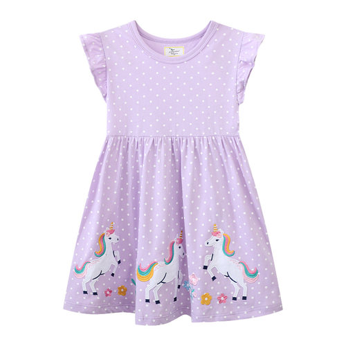 summer dress vestidos dresses robe gown连衣裙女欧美女童短袖