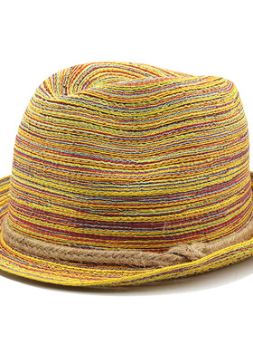 Western Cowboy Wide Brim Hat 出游草帽沙滩帽爵士帽遮阳帽男女