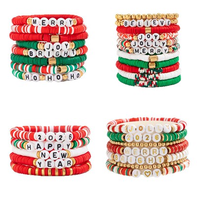 Merry Christmas Bracelet Xmas Rope New Year Jewelry Gift