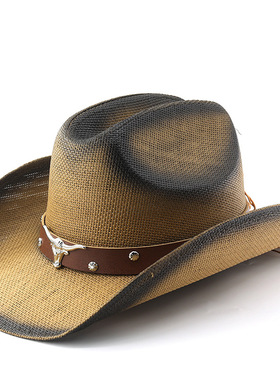 时尚宽檐帽Jazz Hats CowboyWide Brim Men Hat Panama Women