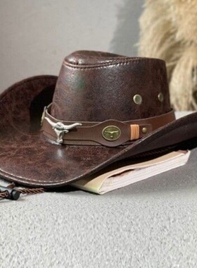 western cowboy hat man lady jazz cowgirl大沿藏族西部牛仔帽