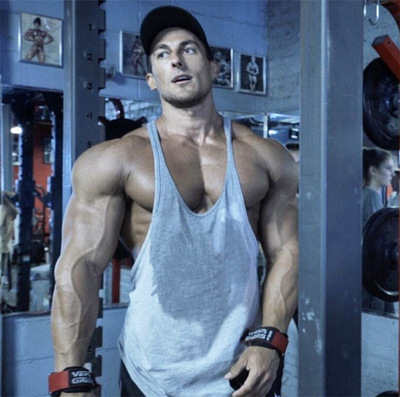 Mens Vest summer Tank Man gym Singlet男背心健身汗衫夏新舒适