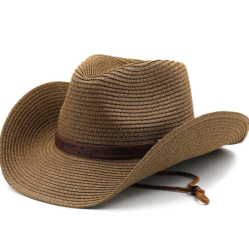 草帽Sun Straw Beach Hats Men Women Cosplay Cap帽子男夏天