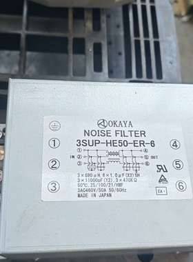 议价日本冈谷OKAYA 3SUP-HE50-ER-6 滤波器电源