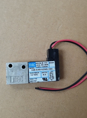 议价MAC电磁阀34B-AAB-GDNB-1BE，12VDC供电
