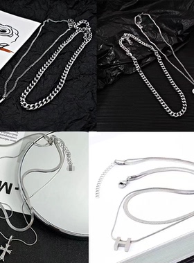 儿童项链潮男女童时尚穿搭配饰帅气男孩嘻哈街舞走秀超酷百搭脖链