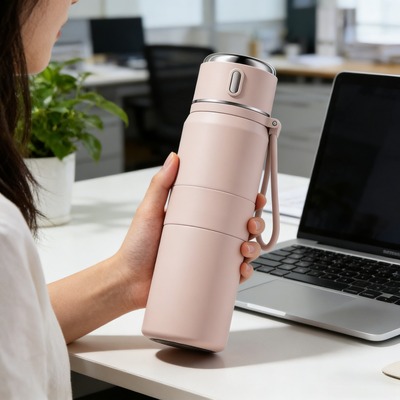 保温杯女生高颜值食品级不锈钢大容量水杯便携学生上学专用水壶