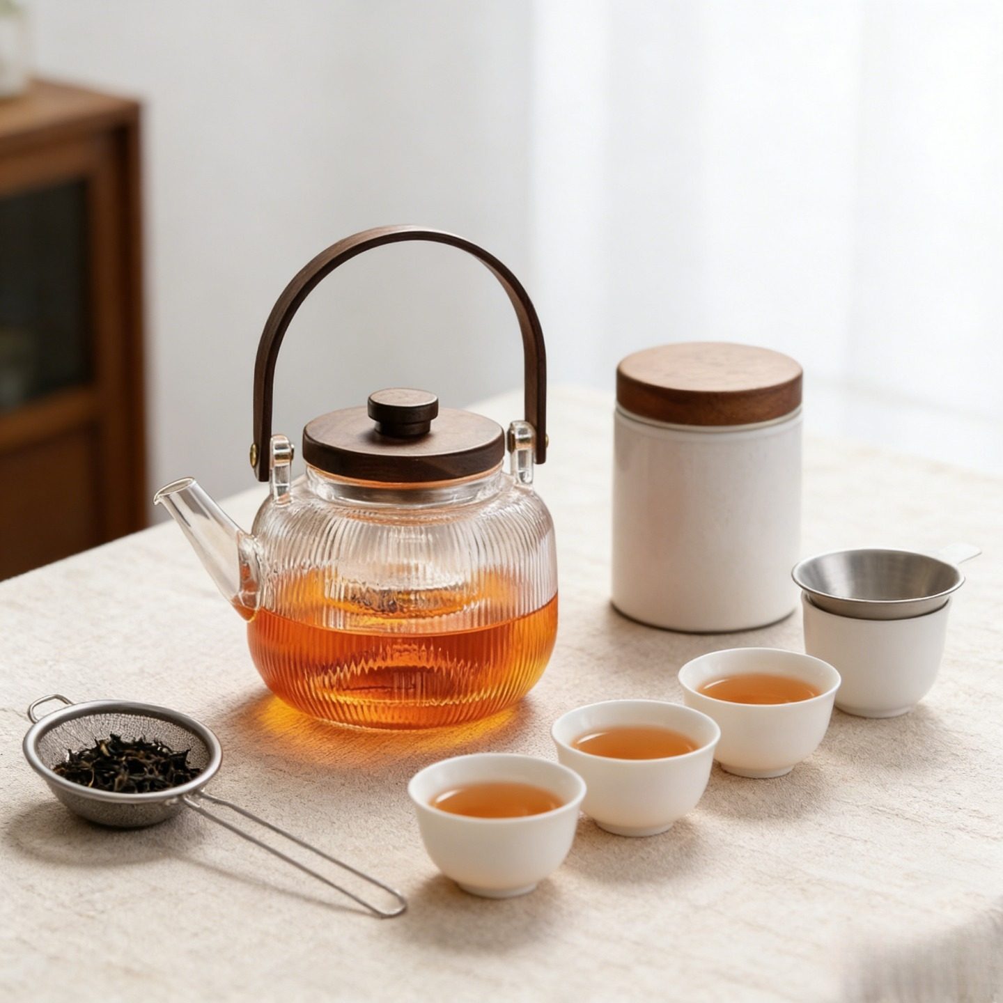 茶壶泡茶家用耐高温围炉煮茶壶2025新款茶水分离提梁烧水壶泡茶壶