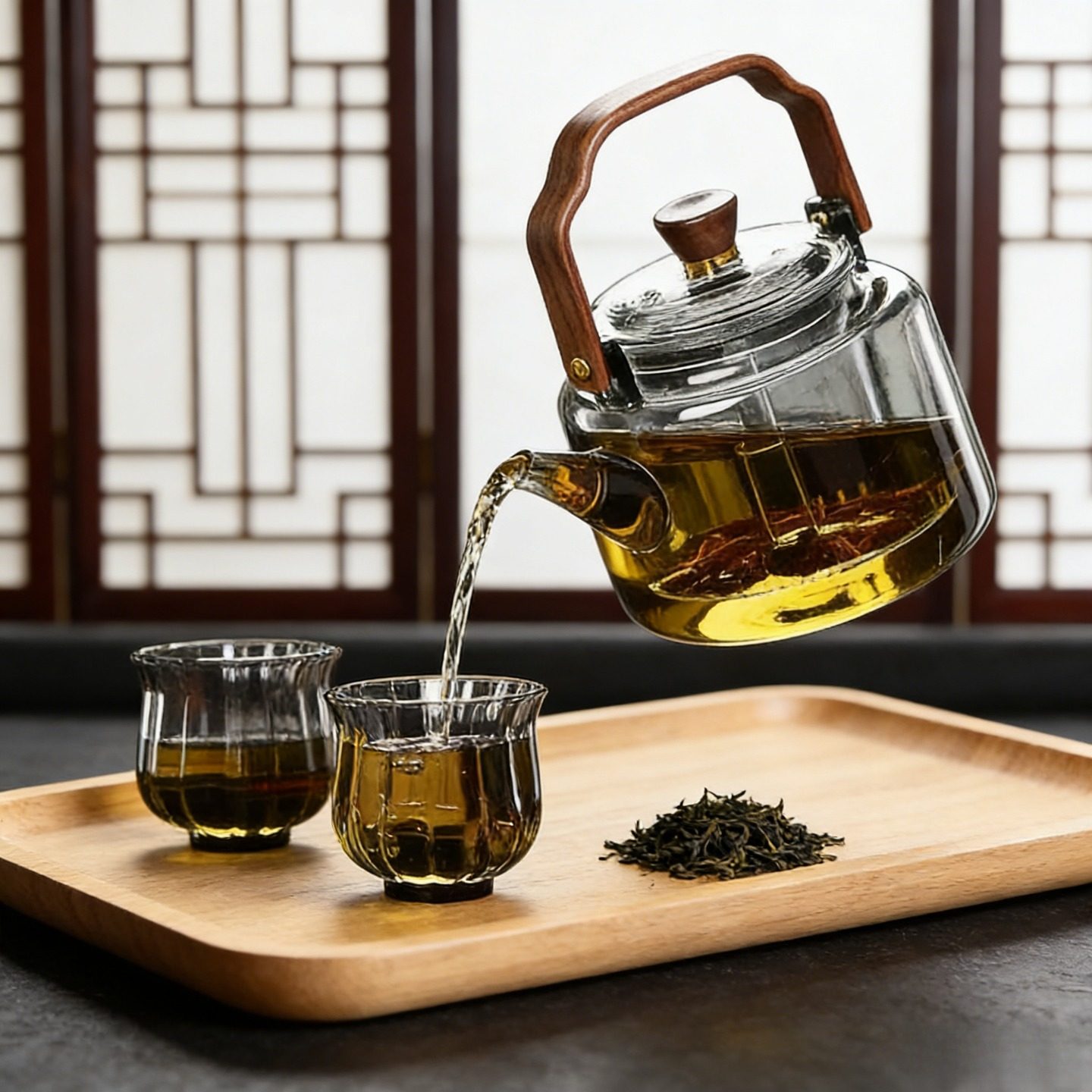 新款耐高温玻璃煮茶壶加厚提梁家用高硼硅电陶炉泡茶烧水壶高硼硅