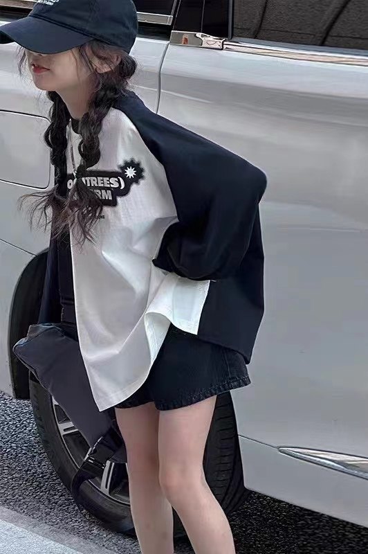 2026春秋男女儿童打底衫小中大童长袖T恤薄款宽松纯棉潮洋气圆领