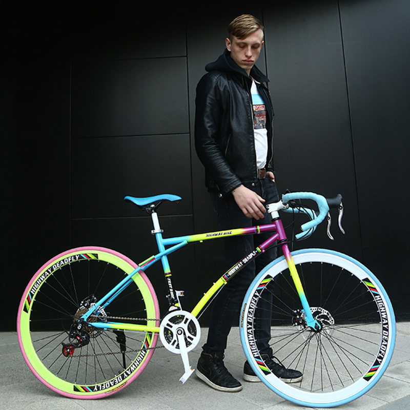 trek/崔克公路自行车赛车变速活飞弯把死飞快竞速破风超轻实心胎