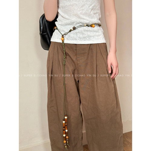 薛凯琪同款撞色串珠配裙子腰链