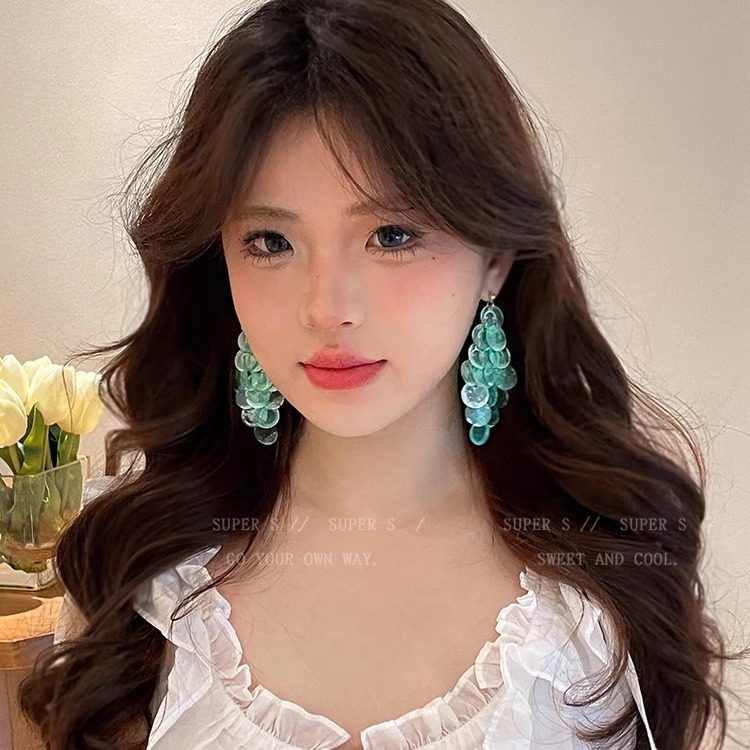 超仙重工天然贝壳长款鱼鳞流苏耳环女小众设计感独特夸张耳钉耳饰,饰品/流行首饰/时尚饰品新,耳环,淘宝优惠券,粉丝福利购,淘宝优惠卷