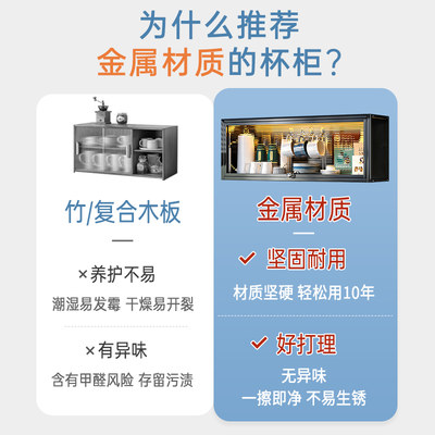 杯子收纳置物架壁挂水杯茶杯茶具防尘咖啡杯马克杯玻璃酒杯储物架