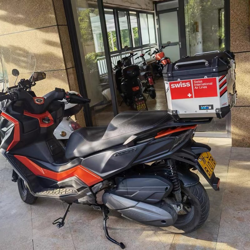 适用光阳赛艇S250/350尾架后货架 光阳S250/S350铝后尾架尾箱支架